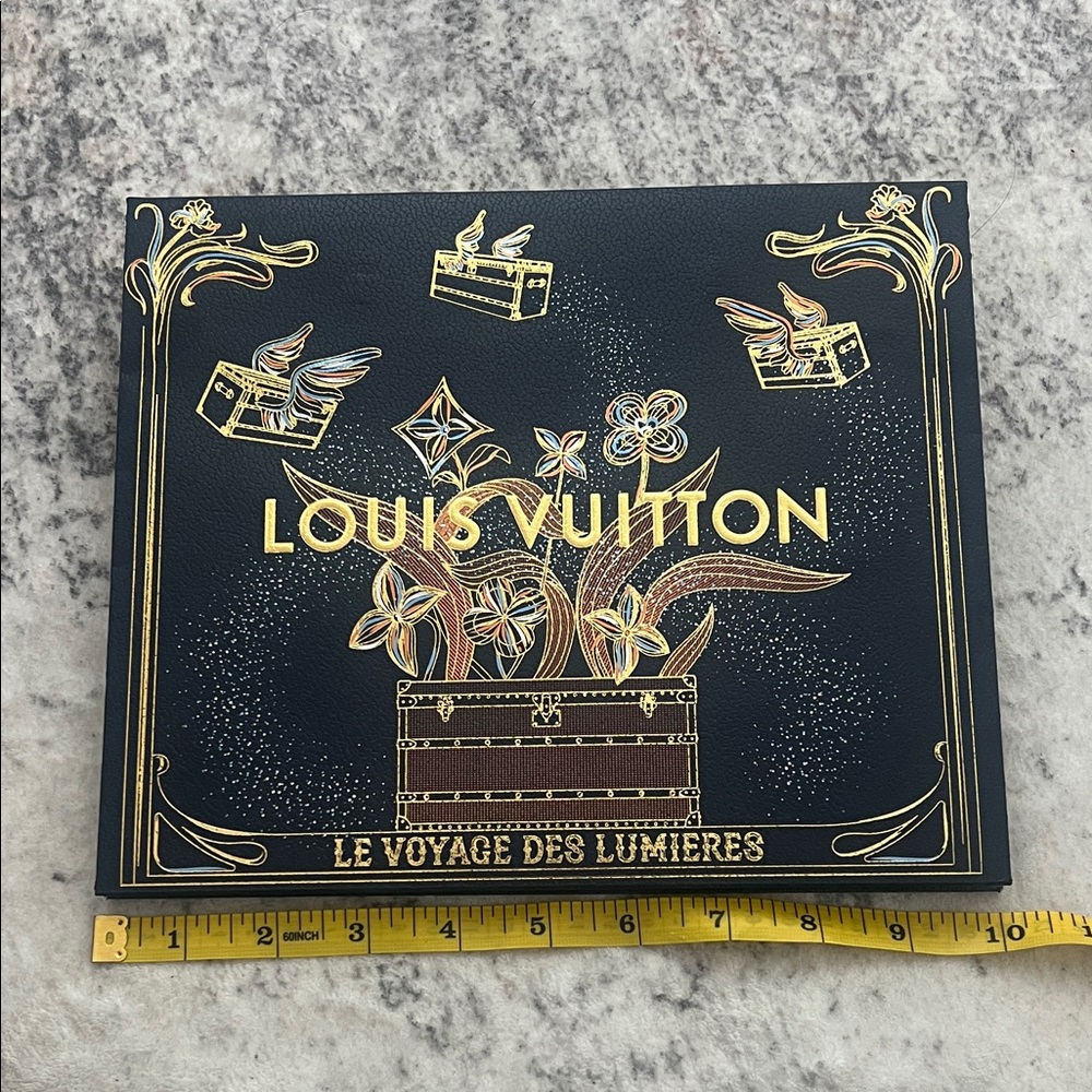 Louis Vuitton Blue and Gold 2025 Holiday Bag *limited edition 10x8.2x6